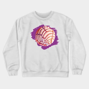 Watercolor bread mexican concha pan dulce mexican food lover Crewneck Sweatshirt